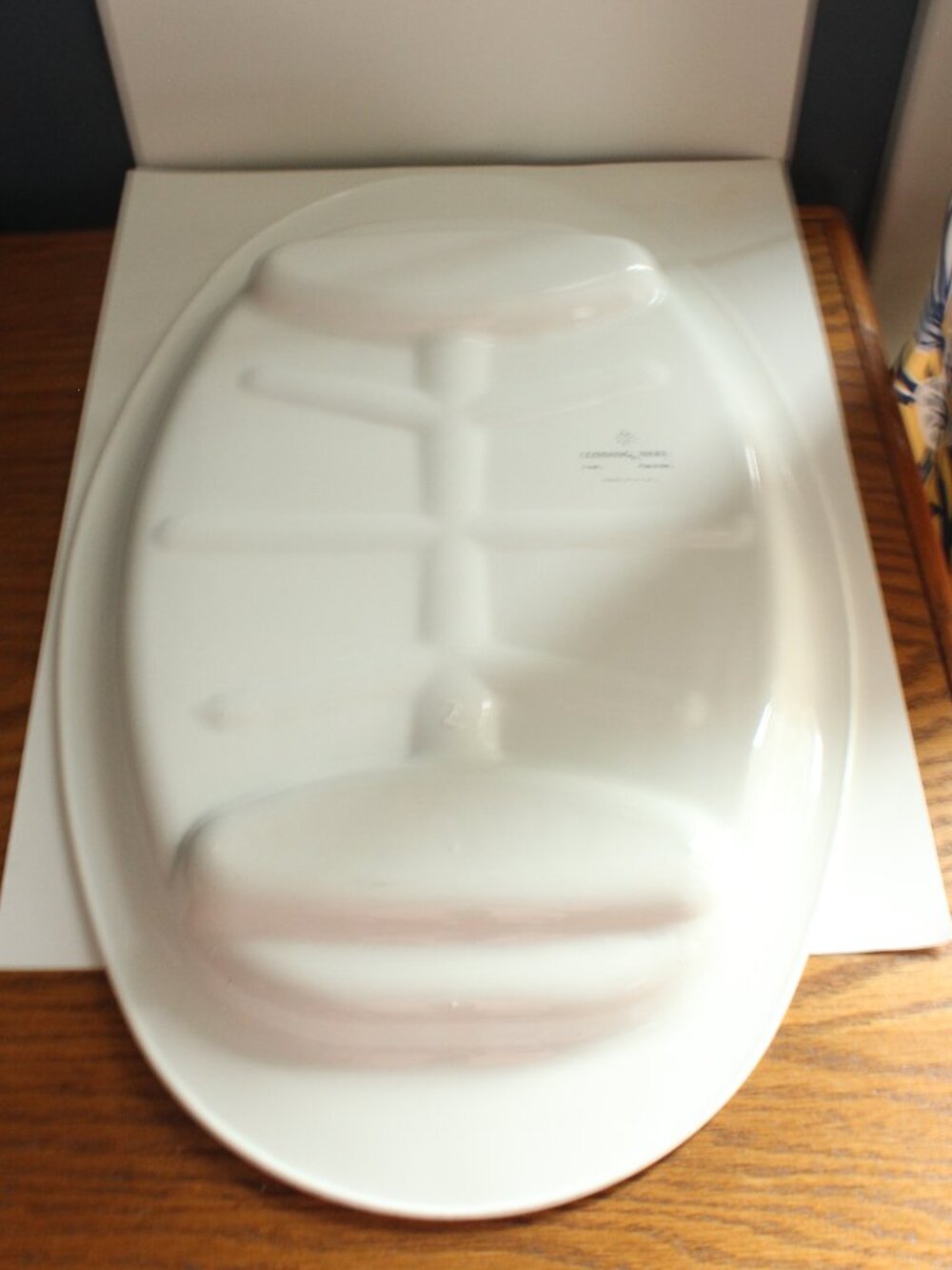 Corningware P-19 Platter Blue Cornflower Design Meat Plate - Picture 3 of 4
